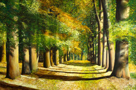 Weg ins Glück - Leinwanddruck 90 cm x 60 cm, ungerahmt