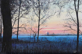 Sunset - Leinwanddruck 60 cm x 40 cm, ungerahmt