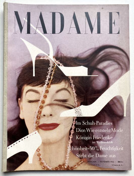 MADAME vintage Modezeitschrift  Modemagazin  Frauenzeitschrift - Heft November 1956