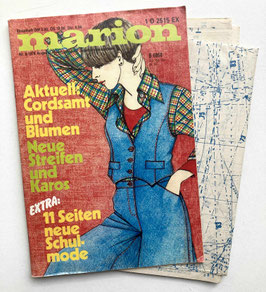 MARION - MODEJOURNAL FÜR SELBSTSCHNEIDERINNEN Vintage Modezeitschrift Nähzeitschrift - August 1976