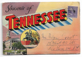 Altes Foto-Leporello SOUVENIR OF TENNESSEE,  USA  1944