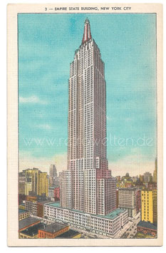 Alte Postkarte NEW YORK CITY Empire State Building Hochhaus