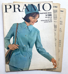PRAMO - PRAKTISCHE MODE Vintage Nähzeitschrift Modezeitschrift Modemagazin mit Schnittmustern - März 1965