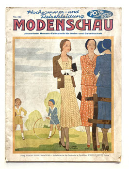 MODENSCHAU Vintage Modezeitschrift Modemagazin Modeheft - Heft Nr. 222 von 1931