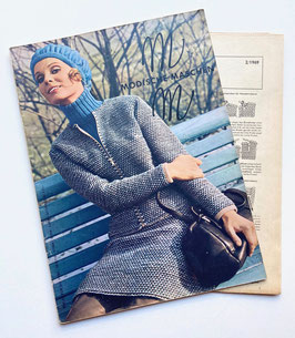 MODISCHE MASCHEN Vintage Modezeitschrift Strickzeitschrift Strickheft - Februar 1969