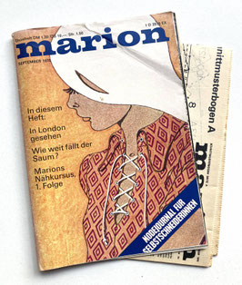 MARION - MODEJOURNAL FÜR SELBSTSCHNEIDERINNEN Vintage Modezeitschrift Nähzeitschrift - September 1970
