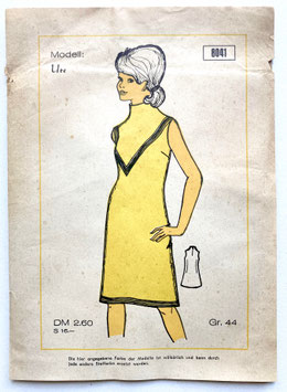 OLYMPIA  Vintage Schnittmuster Nr. 8041  Modell UTE - A-Linien-Kleid in Größe 44   1960er Jahre