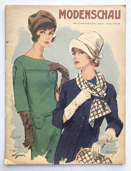 MODENSCHAU Vintage Modezeitschrift Modemagazin Heft 57 / 1960er Jahre