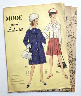 MODE UND SCHNITT Vintage Modezeitschrift Modemagazin mit Schnittmusterbögen - Nr. 096 von 1967