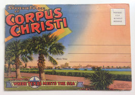 Altes Foto-Leporello SOUVENIR FOLDER OF CORPUS CHRISTI - TEXAS,  USA  1934