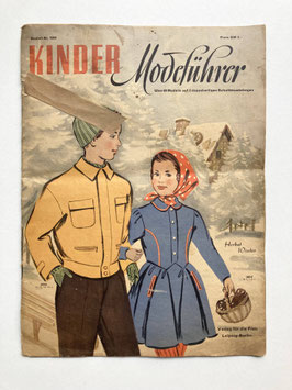 KINDER MODEFÜHRER vintage Modezeitschrift Modemagazin  Herbst/Winter1955