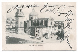 Alte Foto Postkarte VERONA Chiesa di San Giorgio, Italien 1900