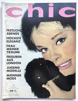 CHIC Vintage Modezeitschrift Modemagazin Frauenzeitschrift - Heft Nr. 12  Dezember 1961