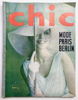 CHIC Vintage Modezeitschrift Modemagazin Frauenzeitschrift - Heft Nr. 3 März 1960