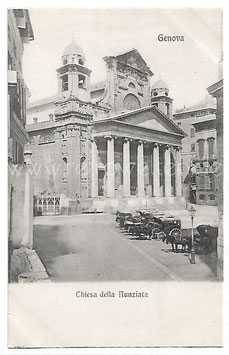 Alte Foto Postkarte GENUA GENOVA  Kirche "Chiesa della Nunziata"