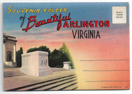 Altes Foto-Leporello SOUVENIR FOLDER OF BEAUTIFUL ARLINGTON - VIRGINIA, USA 1930er Jahre