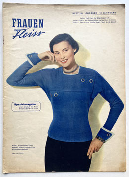 FRAUEN FLEISS Spezialausgabe - vintage Strickheft Nr. 136/Oktober - 1950er Jahre