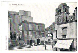 Alte Postkarte CAPRI La Piazza,  Italien um 1910