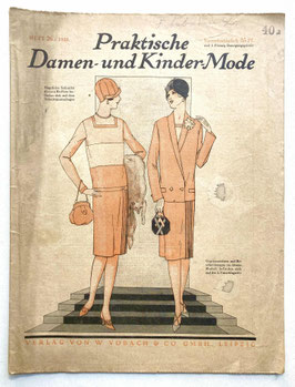 PRAKTISCHE DAMEN- und KINDERMODE vintage Modezeitschrift Modemagazin - Heft 26 von 1928