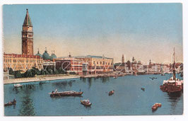 Alte Foto Postkarte VENEDIG VENEZIA  Panorama von Punta Dogana auf die Lagune