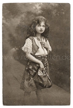 Alte Fotografie Postkarte DIE KLEINE MIGNON, 1912