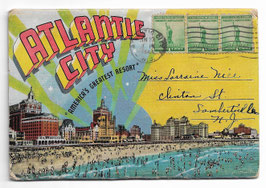 Altes Foto-Leporello ATLANTIC CITY  "AMERICA'S GREATEST RESORT" - NEW JERSEY, USA 1943