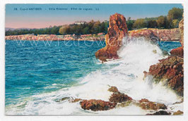 Alte Postkarte CAP D'ANTIBES - Villa Eilenroc - Effet de Vagues - Frankreich 1928