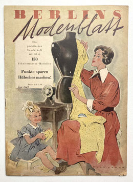 BERLINS MODENBLATT Vintage Modezeitschrift Modemagazin Schnittmuster Katalog - Sonderheft September 1947
