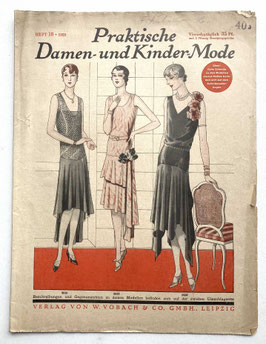 PRAKTISCHE DAMEN- und KINDERMODE vintage Modezeitschrift Modemagazin - Heft 18 von 1929