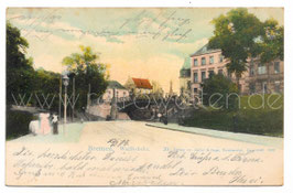 Alte Lithografie Postkarte BREMEN  Wallbrücke 1904