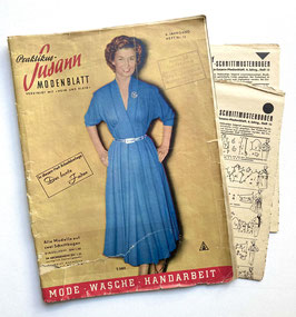 PRAKTIKUS-SUSANN MODENBLATT Vintage Nähzeitschrift Modezeitschrift Modemagazin mit Schnittmustern  - Dezember 1953