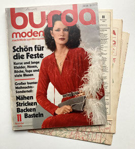 BURDA MODEN Vintage Modezeitschrift Modeheft  Modemagazin mit Schnittmustern Dezember 1979
