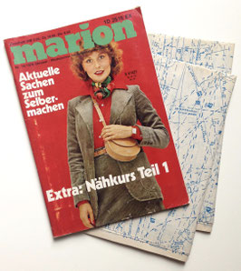MARION - MODEJOURNAL FÜR SELBSTSCHNEIDERINNEN Vintage Modezeitschrift Nähzeitschrift - Oktober 1976