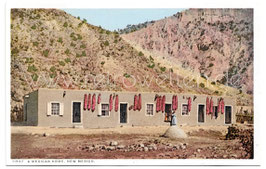 Alte Postkarte NEW MEXICO A Mexican home