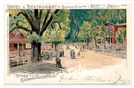 Alte Lithographie Postkarte RABENAU Gruss aus der Rabenauer Mühle - 1902