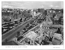 Alte Fotografie ROMA - Via dei Fori Imperiali e Colosseo, Italien 1960er Jahre