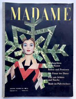 MADAME vintage Modezeitschrift  Modemagazin  Frauenzeitschrift - Heft Dezember 1956