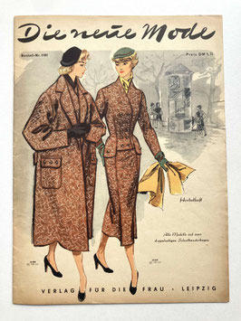 DIE NEUE MODE Vintage Nähzeitschrift Modezeitschrift Modemagazin - Heft Nr. 1081 - Herbst 1955