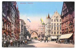 Alte Ansichtskarte MÜNCHEN Karlstor um 1900