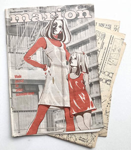 MARION - MODEJOURNAL FÜR SELBSTSCHNEIDERINNEN Vintage Modezeitschrift Nähzeitschrift - Januar 1970