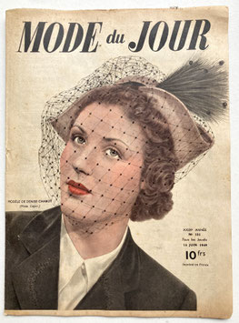 MODE DU JOUR Französische vintage Modezeitschrift Frauenzeitschrift Nr. 181 - Juni 1949