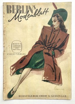 BERLINS MODENBLATT Vintage Modezeitschrift Modemagazin - Heft Nr. 9 September 1946