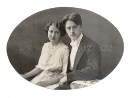 Alte Fotografie JUNGES PAAR UM 1910