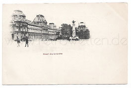 Alte Foto Postkarte PARIS - Cour du Louvre