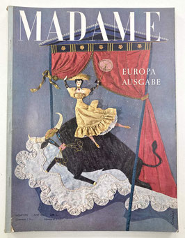 MADAME vintage Modezeitschrift Modeheft  Frauenzeitschrift - Heft Juni 1956 - Europa-Ausgabe