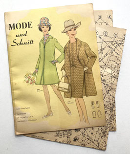 MODE UND SCHNITT Vintage Modezeitschrift Modemagazin mit Schnittmusterbögen - Nr. 097 von 1968