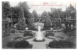 Alte Postkarte BREMEN Bürgerpark - Garten der Meierei mit Brunnengruppe, 1900