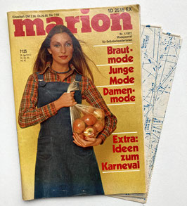 MARION - MODEJOURNAL FÜR SELBSTSCHNEIDERINNEN Vintage Modezeitschrift Nähzeitschrift - Januar 1977