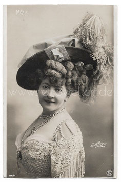 Alte Foto Postkarte SCHAUSPIELERIN UND SÄNGERIN JULIETTE MÉALY um 1900