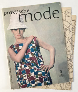PRAKTISCHE MODE Vintage Nähzeitschrift Modezeitschrift Modemagazin mit Schnittmustern - Mai 1963